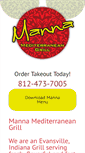 Mobile Screenshot of manna-grill.com