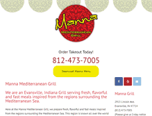 Tablet Screenshot of manna-grill.com